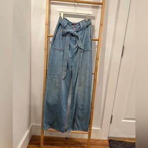7 For All Mankind Long Denim Skirt
